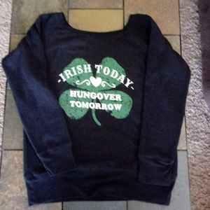 Off the shoulder sweatshirt